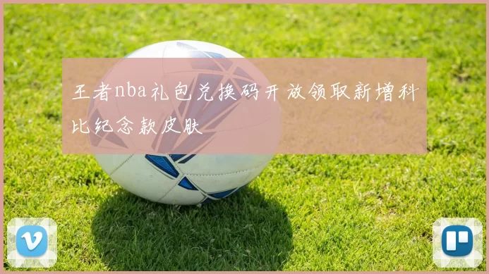 王者nba礼包兑换码开放领取新增科比纪念款皮肤